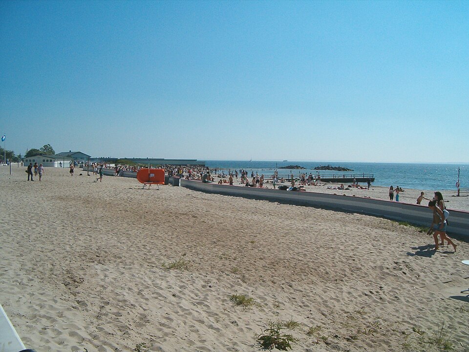 Örestrandsbaden (Fria bad) - beach in Helsingborg, Sweden.