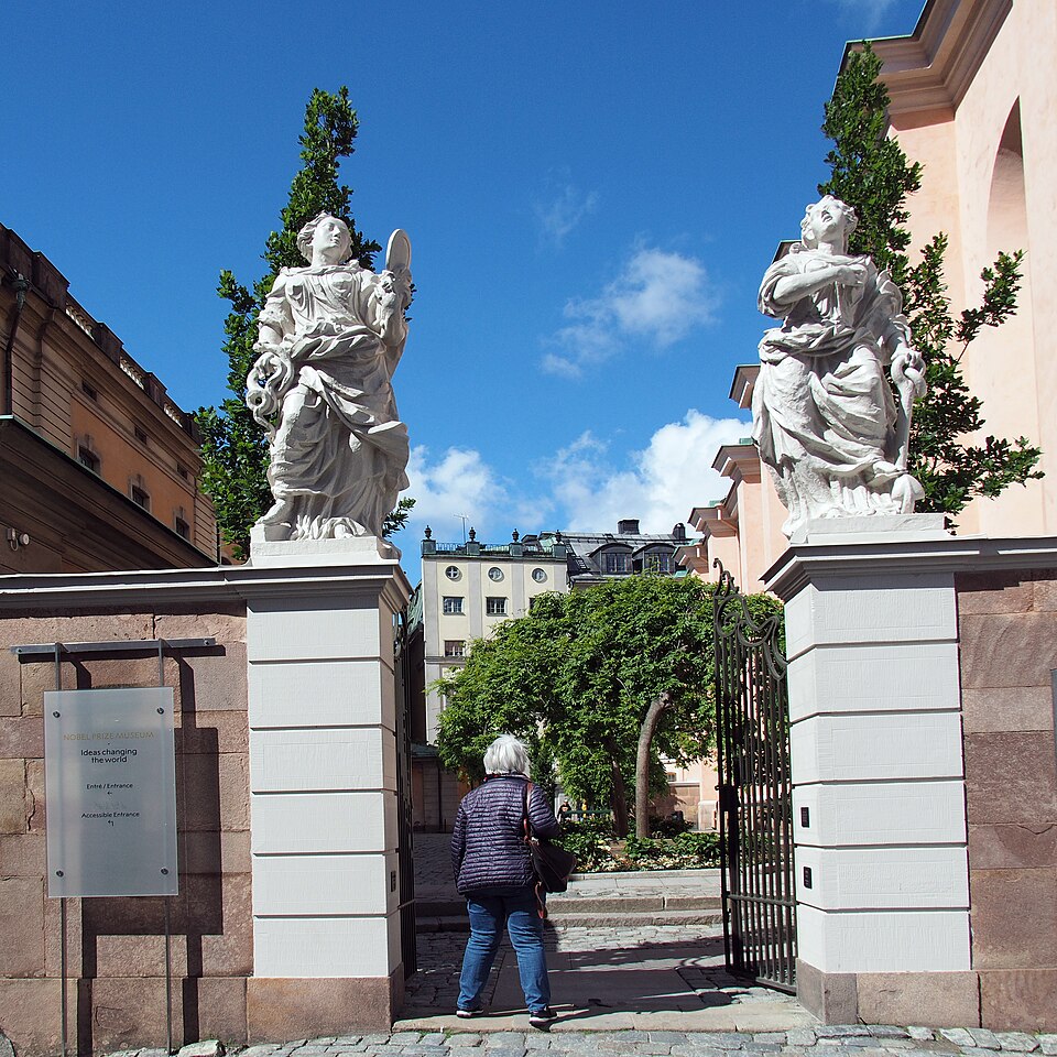 Eingang zum Nobelpreismuseum, Stockholm