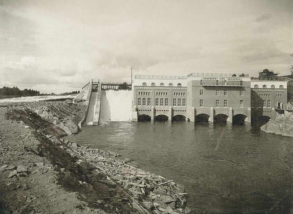 DIG3357. Forshults Kraftstation. Fotografiet är skänkt till Tekniska museet från Svenska Turistföreningen.