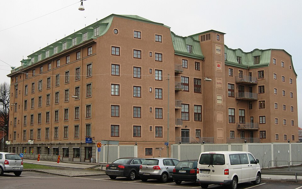 Amerikahuset (1919) in Göteborg, Sweden. "The America house" was until the 50s an office building for the shipping company Swedish American Line.