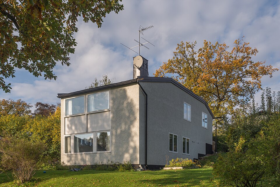 Villa Friis built 1952–1955. Architect: Peter Celsing. Drottningholm, Stockholm.