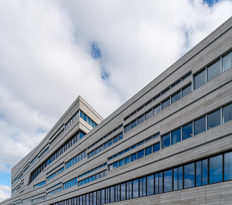 Façade of the Segerstedthuset (Uppsala University Administration Building), Uppsala, Sweden