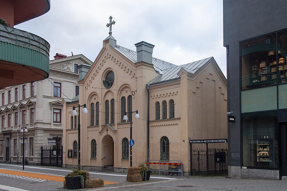 Betelkyrkan, Örebro Byggnadsår: 1876 Byggherre: Örebro Brödraförsamling (Baptister) Arkitekt: Gustaf Sjöberg