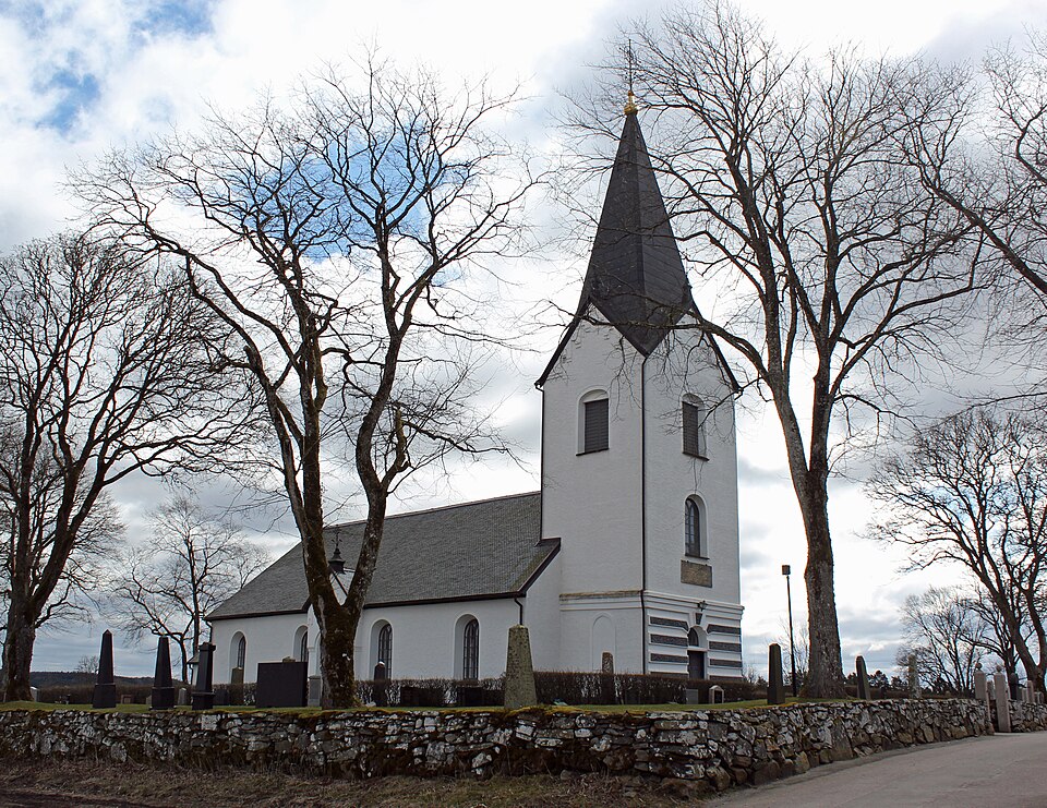 Ås kyrka (Ås church) in Halland, Sweden.