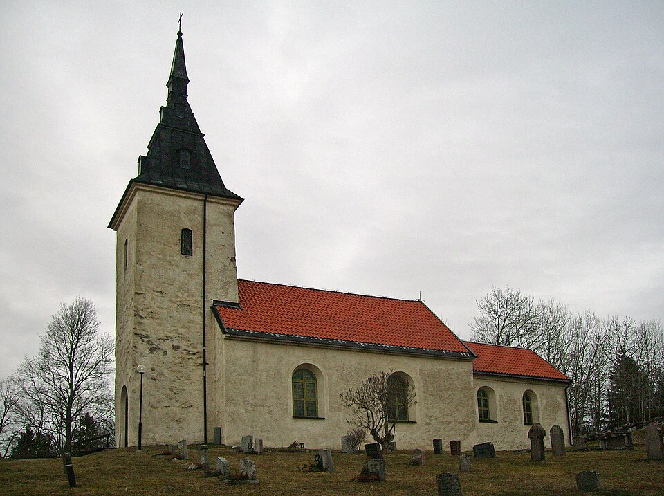 Kattnas Church in Gnesta, Sweden. March 2009.