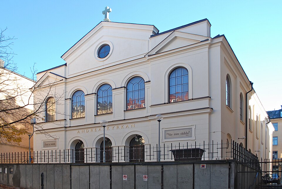 Andreaskyrkan, Högbergsgatan.