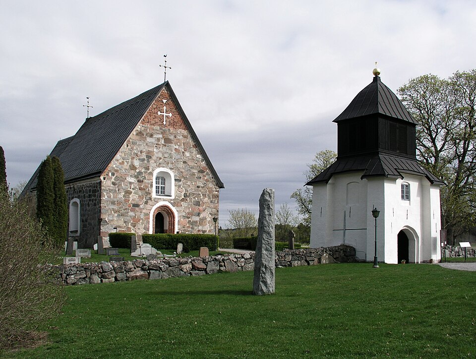 Skederids kyrka / Skederids church, Diocese of Uppsala, Norrtälje kommun. This is a photo of an ecclesiastical monument in Sweden, number 21300000004544 (sub-number: 21400000444803) in the RAÄ buildin