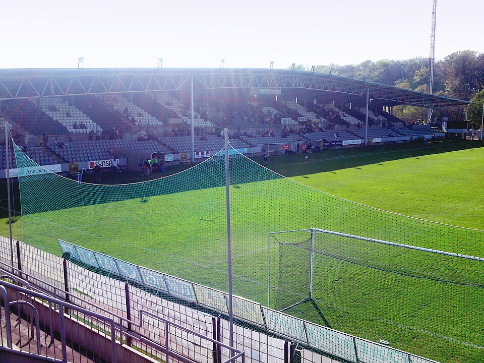 The football stadium Landskrona IP in Landskrona, Sweden.
