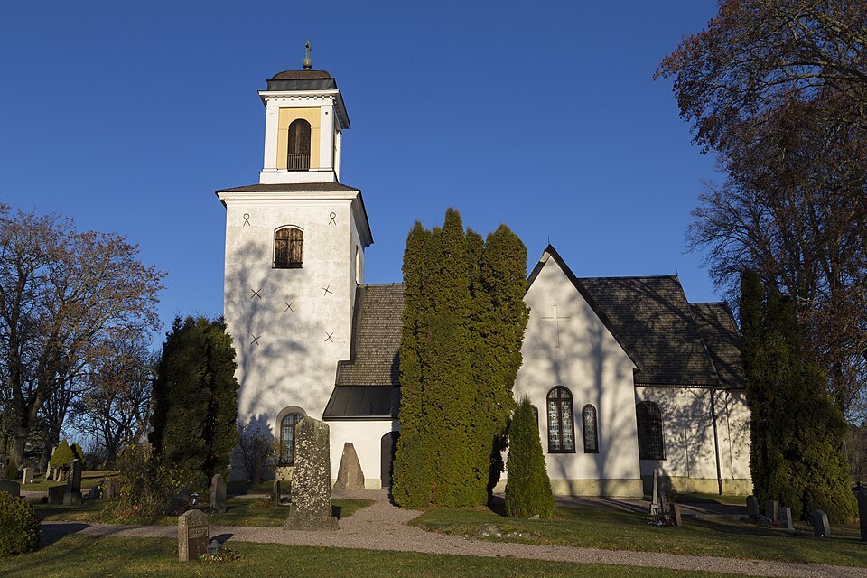 Alsike Church south of Uppsala in Knivsta Municipality, Sweden