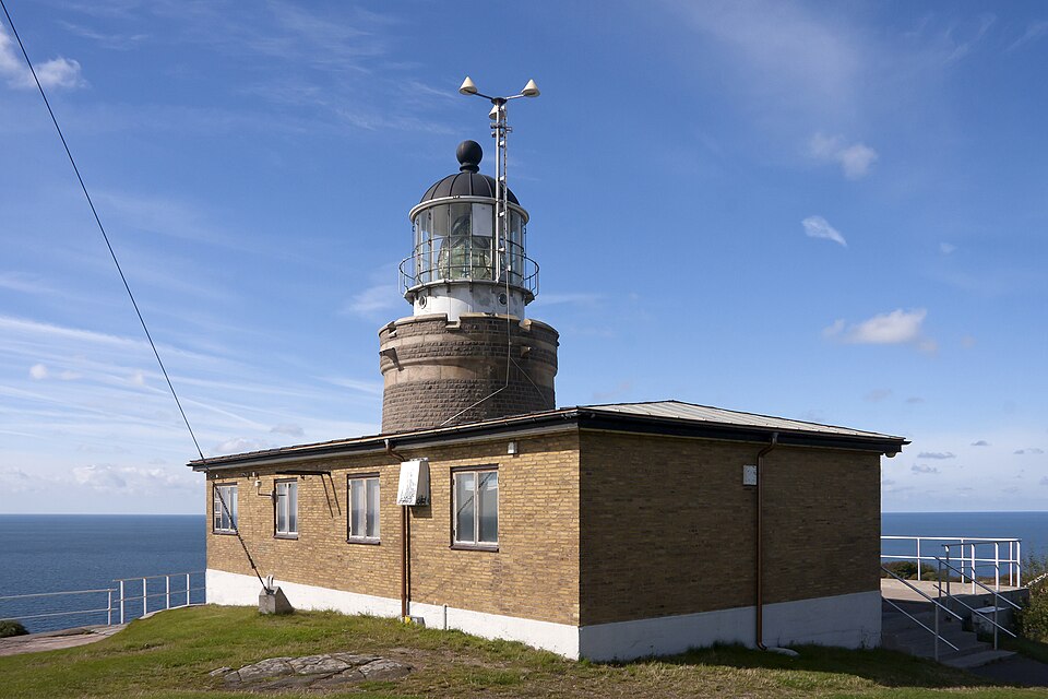 Kullen Lighthouse in northwestern Scania, Sweden.