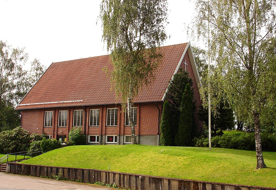 Sankt Andreas kyrka i Strömsnäsbruk i Markaryds kommun i Kronobergs län