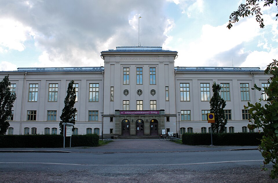 The Zoological section of the Museum of Evolution of Uppsala University. The building was constructed in 1917.