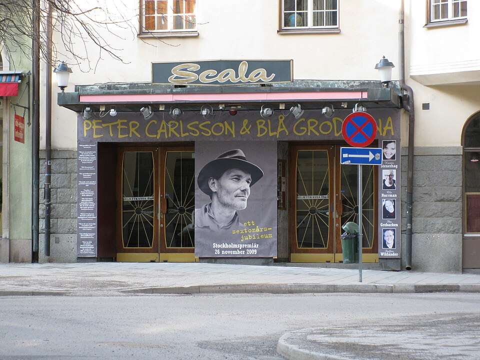 Scalateatern, huvudingången Wallingatan 34, Stockholm