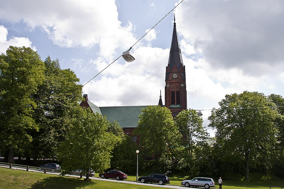 Örgryte nya kyrka (New Church of Örgryte) in Örgryte borough in Gothenburg, Sweden.