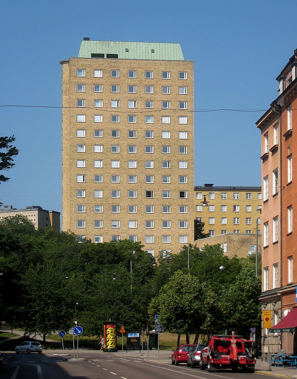 Kvinnohuset sett från Fleminggatan.