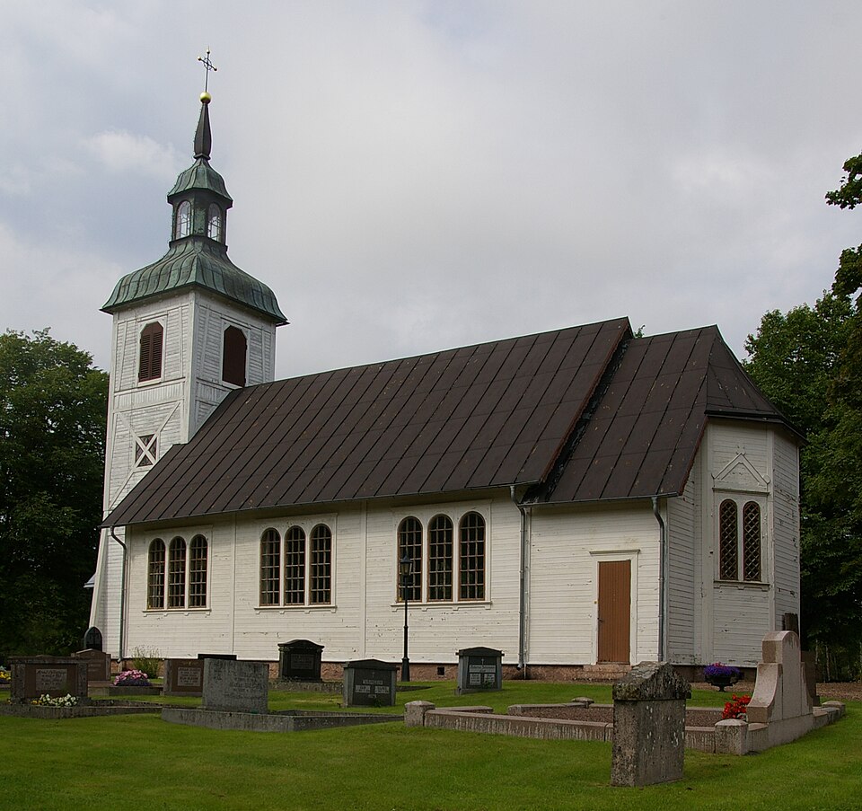 Hällestads kyrka (Swedish:Church of Hällestad) in Västergötland, Sweden.