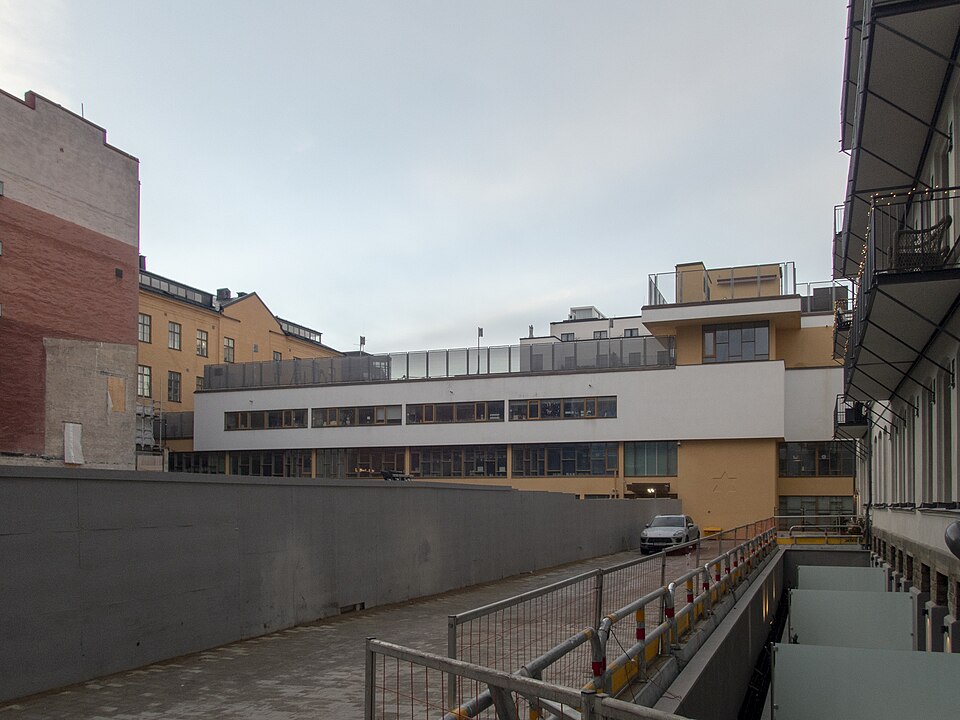 Judiska allaktivitetshuset Bajit, Stockholm. Byggnadsår 2015-2016. Arkitekt Aleksander Wolodarski