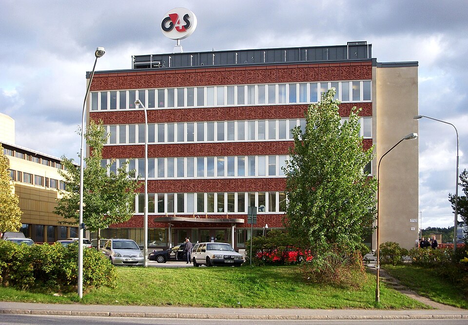 Före detta G4S byggnad i Västberga, Stockholm, Vretensborgsvägen 32, Västberga allé 11, byggd 1957 - 1967, Georg Scherman (Arkitekt)