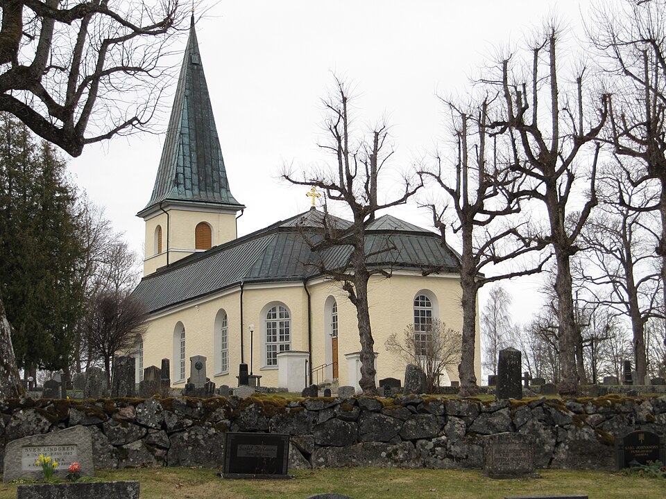 The church Axberg outside Örebro, Sweden