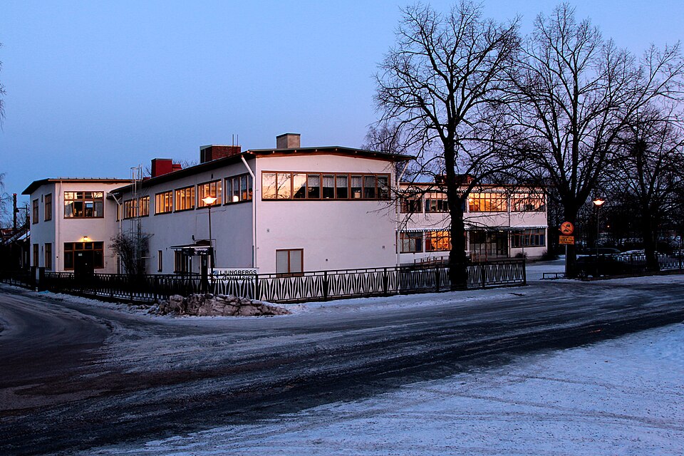 Industriskolan/Ljungbergsgymnasiet, Borlänge, Sverige. Arkitekt: Osvald Almqvist.