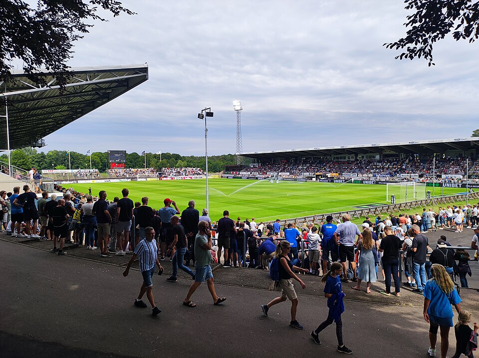 Örjans Vall right before Halmstads BK - IFK Värnamo on 15 July 2023.