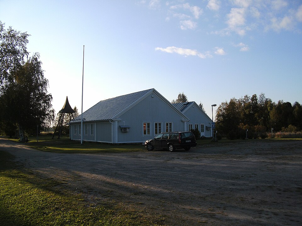 Pello församlingshem, bild tagen på eftermiddagen den 1 september 2014. SANYO DIGITAL CAMERA