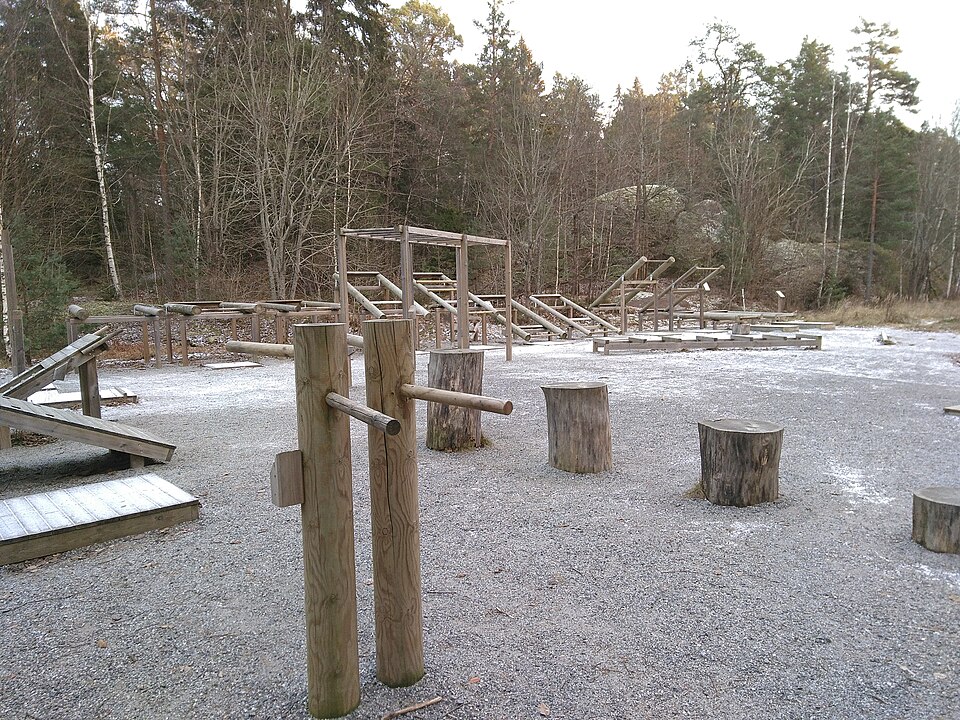 Farstanäsets, outdoor gym (outdoor gym Stockholm, Sweden)