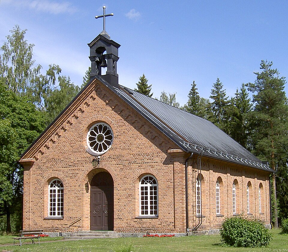 Väster Tuna chapel in Spraxkya, Borlänge municipality, Sweden