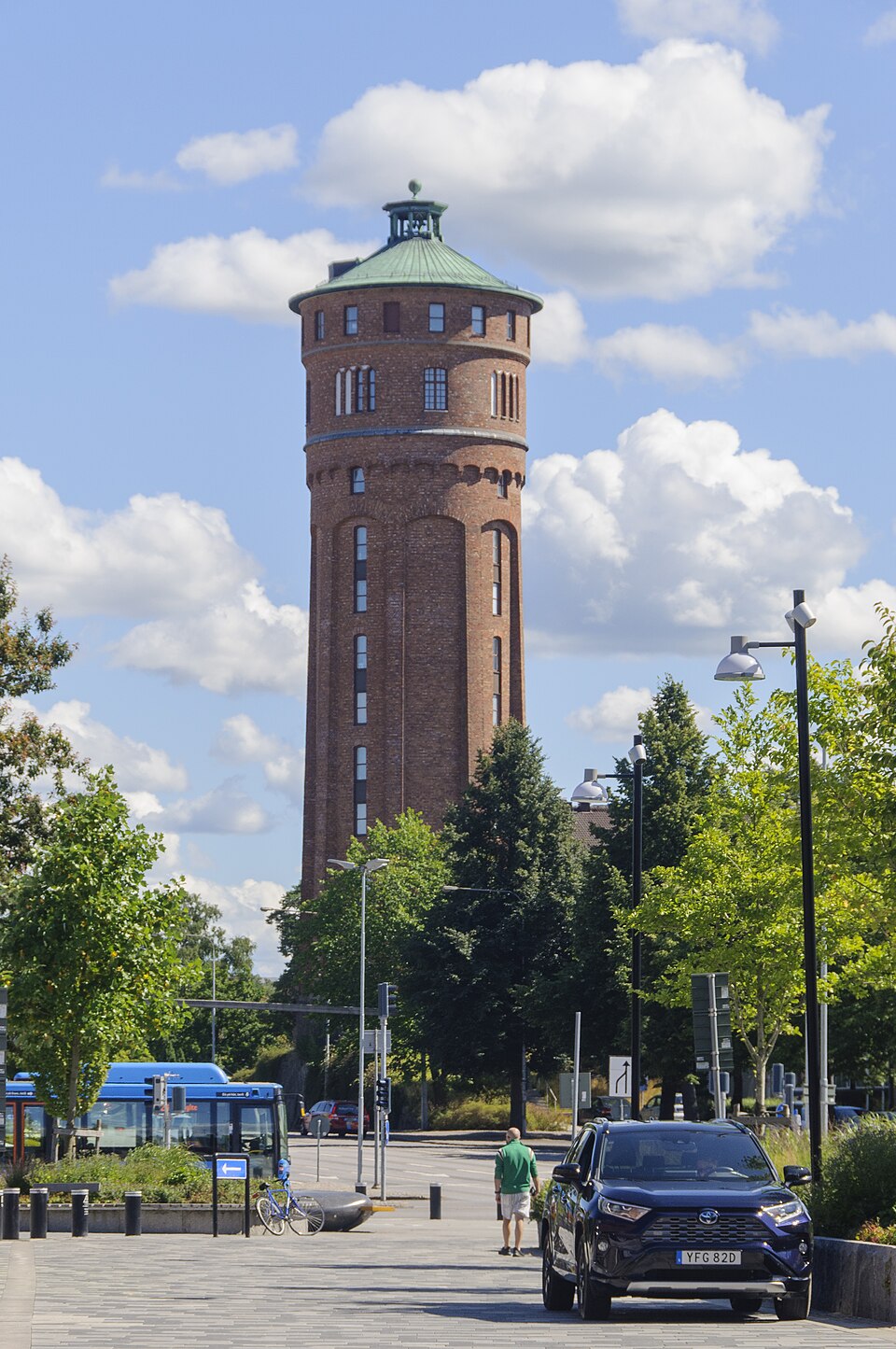 Trollhättans gamla vattentorn. Byggnadsår 1909. Arkitekt: Erik Jospehson