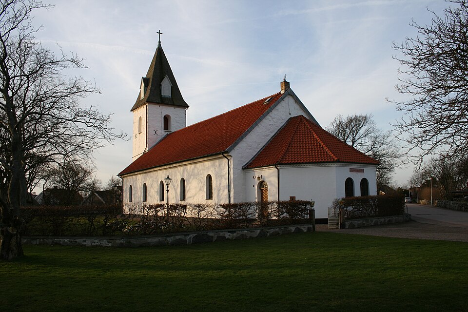 The church of Viken, in the municipality of Höganäs, Sweden.