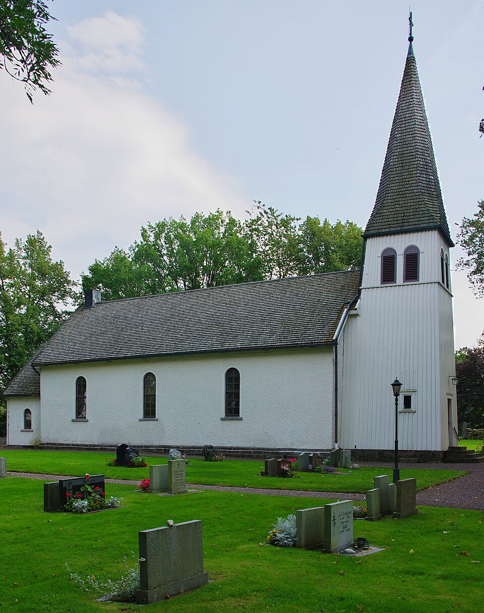 Marums kyrka (swedish:Marum church) in Marum parish, Skåning hundred, Västergötland and Skara municipality, Västragötaland county, Sweden.