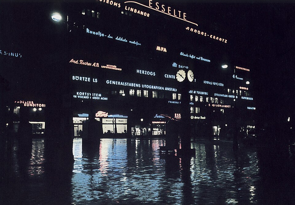 Esselte-huset på Norrmalm i Stockholm 1945