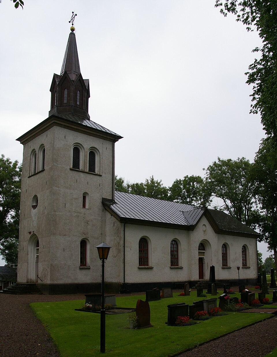 Brismene kyrka (Swedish:Church of Brismene) in Västergötland, Sweden.