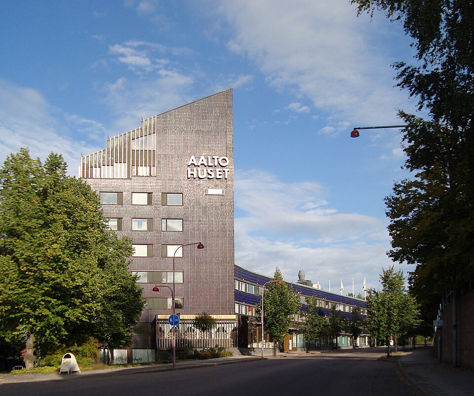 Aalto house, also called The blue house, designed by Alvar Aalto, Avesta, Sweden