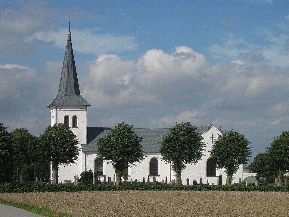 Vallby church in Skåne, Sweden