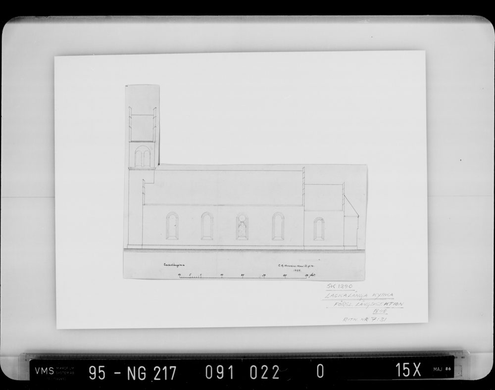 Lackalänga kyrka 1848