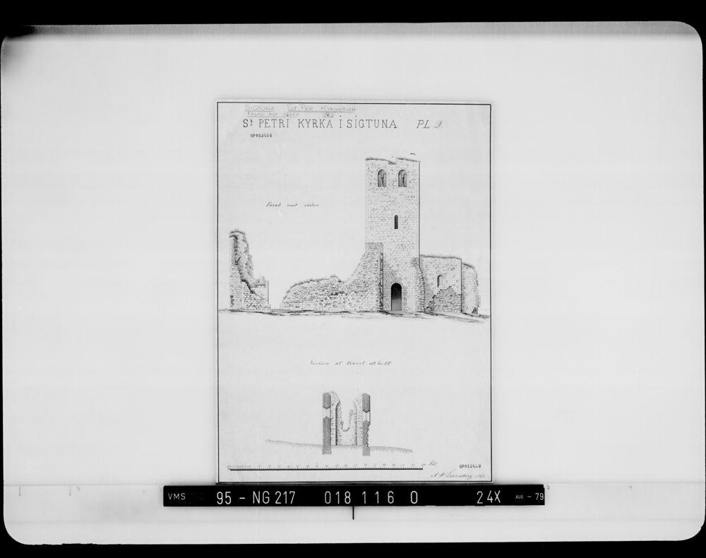 Sankt Pers kyrkoruin 1862