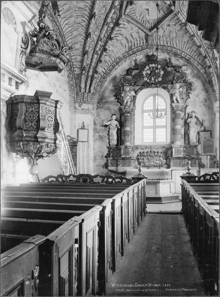 Ytterlännäs Gamla kyrka 1898